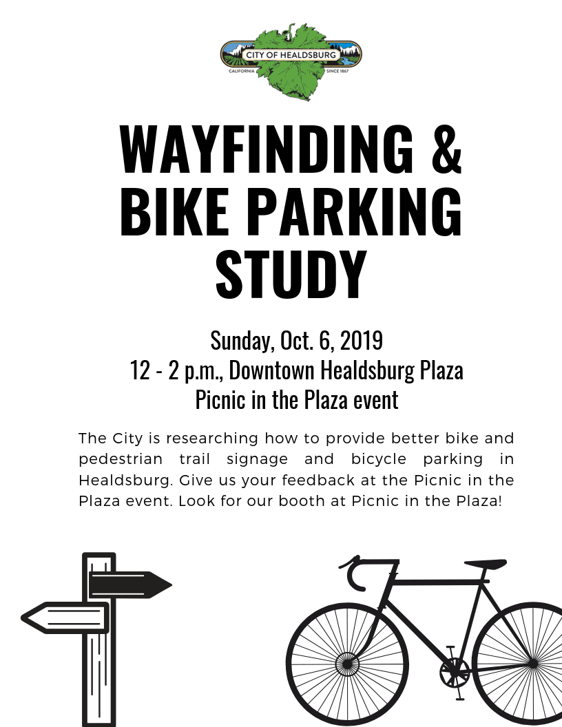 bike parking wayfinding flyer