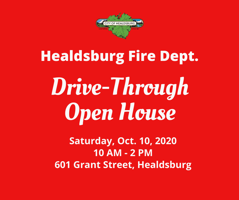 Healdsburg Fire Dept Drive-Through Open House