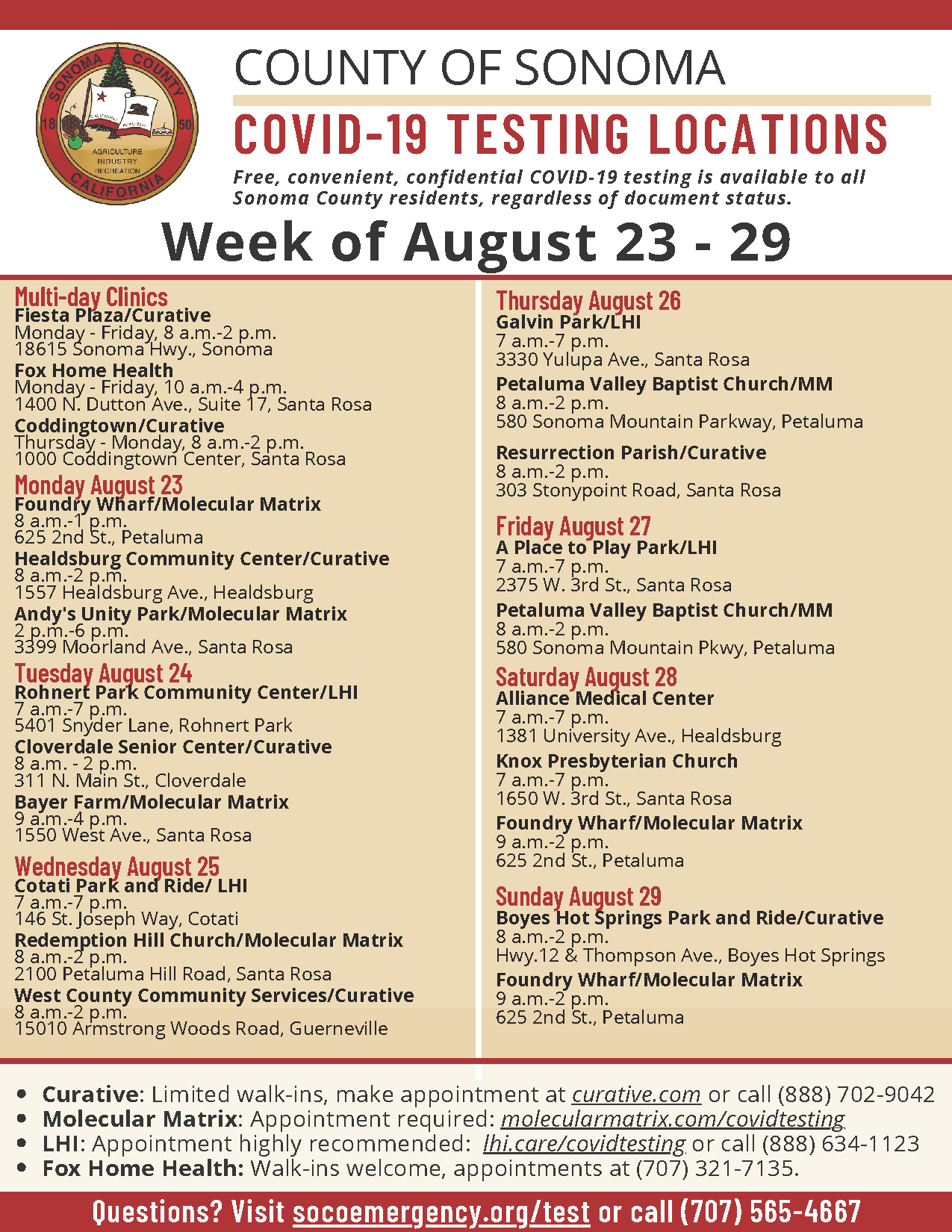 Testing Opportunities Weekly-August 23-ENG