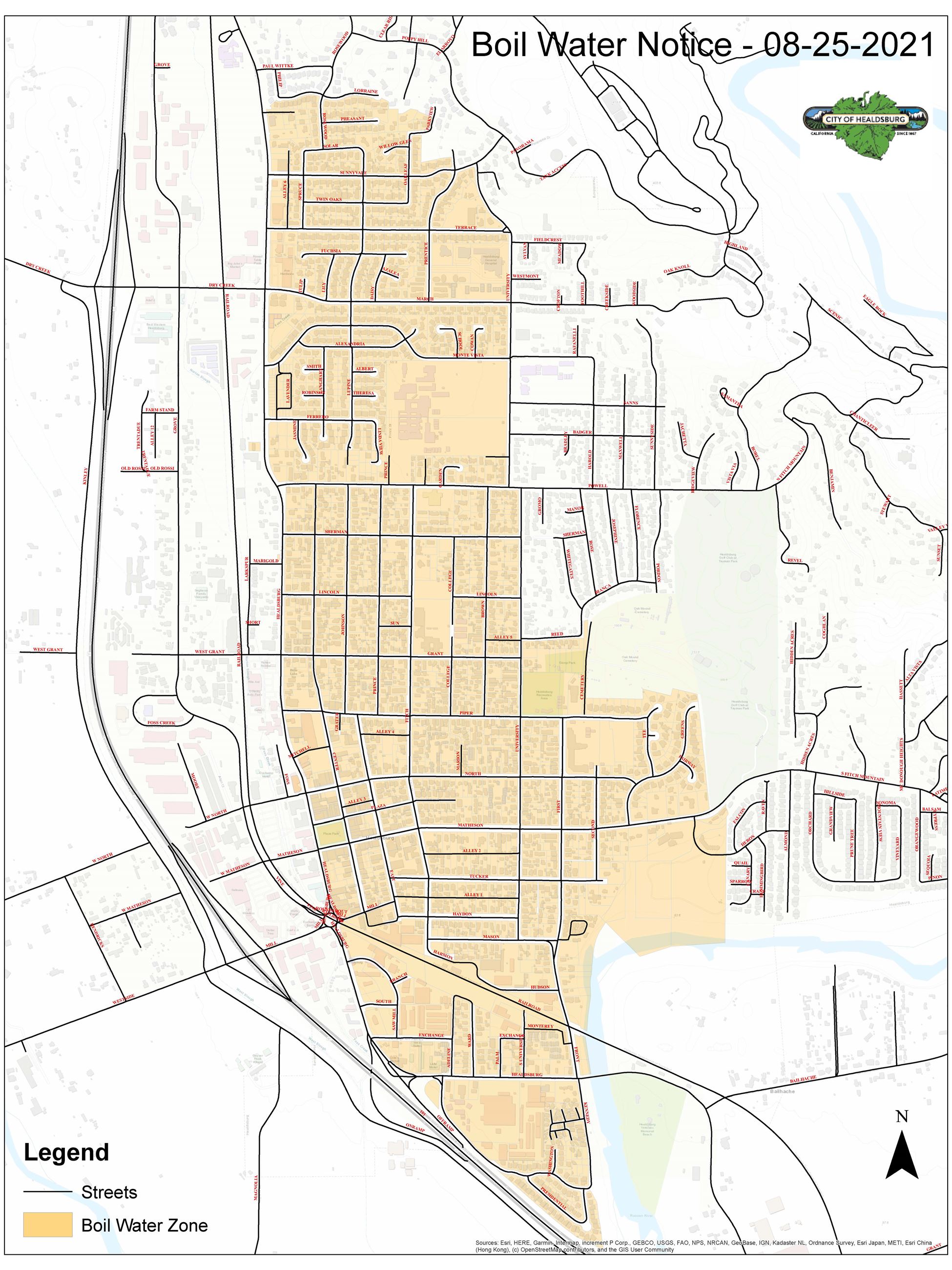 Boil Water Notice -8-25
