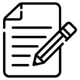 189579190-paper-and-pencil-line-icon-isolated-on-white-background