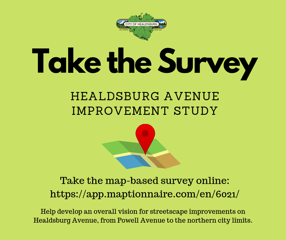Flyer of Map Survey asking people to take the online survey